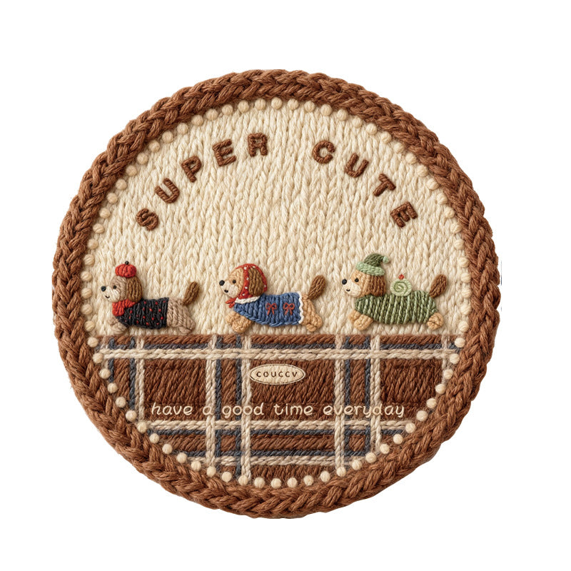 Thimara - Woven Texture Coasters Heat Resistant Placemats