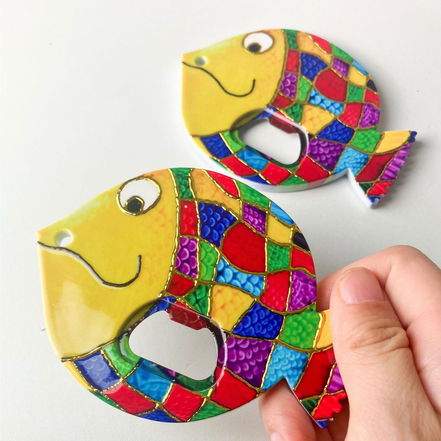 Chubby Fish Refrigerator Magnet & Bottle Opener