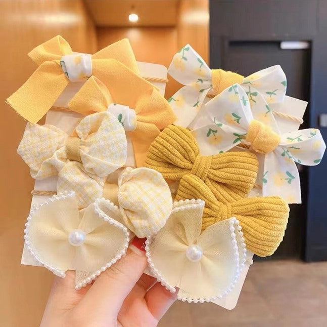 Cico - Cute Handmade Bow Hair Tie Set (10-Pack)