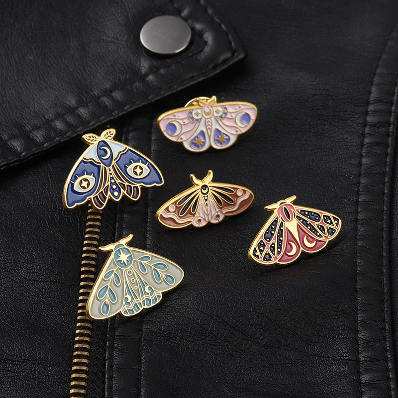 Celestial Moth Alloy Pin