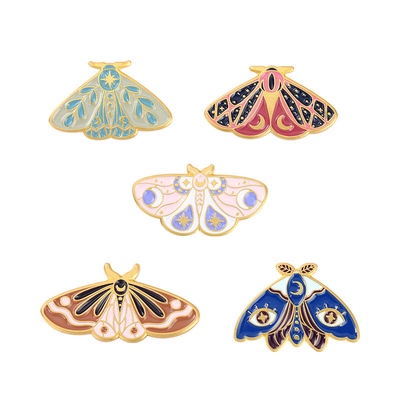 Celestial Moth Alloy Pin