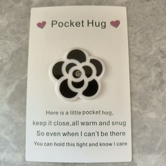 Taphug - Pocket Hug Rose Love pocket hug card and keepsake token