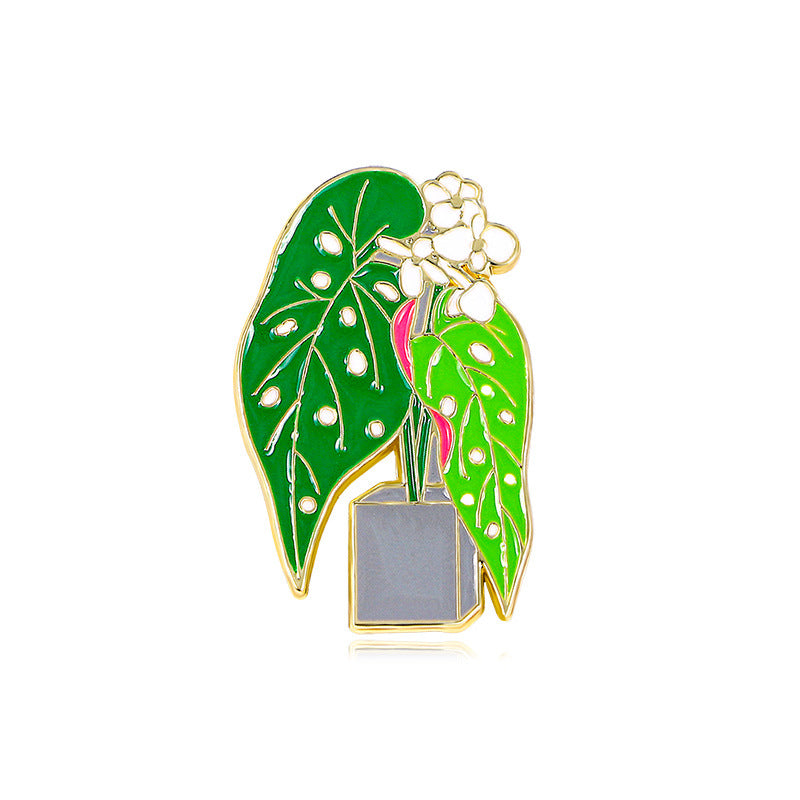 Potted Plant Alloy Pin