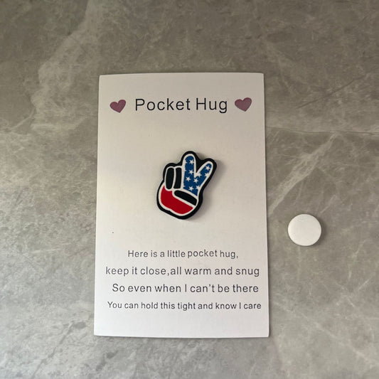 Taphug - Pocket Hug Scissor Hands pocket hug card and keepsake token