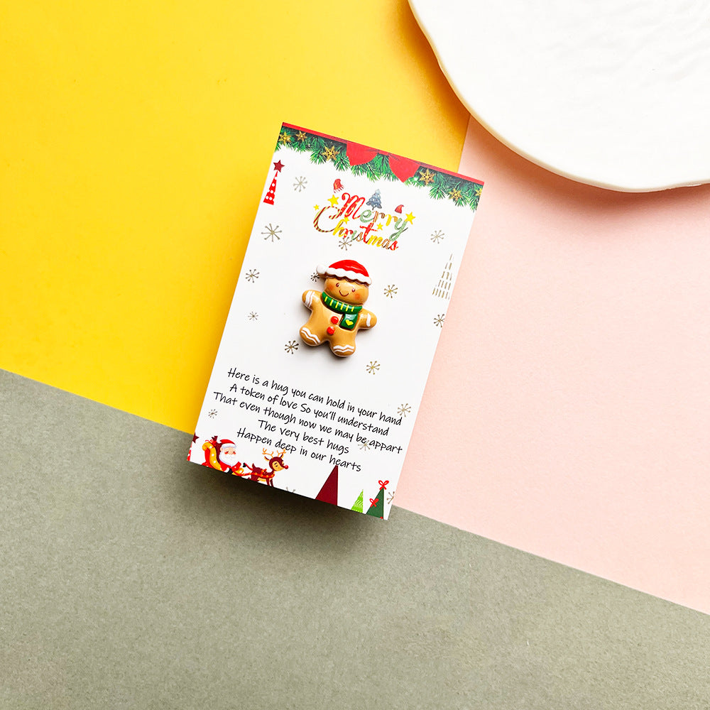 跨境Christmas Pocket Hug Greeting Card 喜庆圣诞节口袋拥抱卡