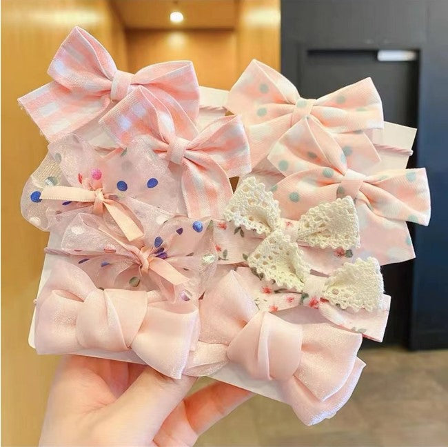 Cico - Cute Handmade Bow Hair Tie Set (10-Pack)