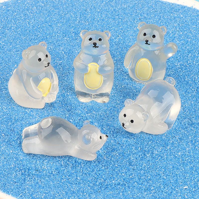 Polar bear token shown glowing faintly against a white background
