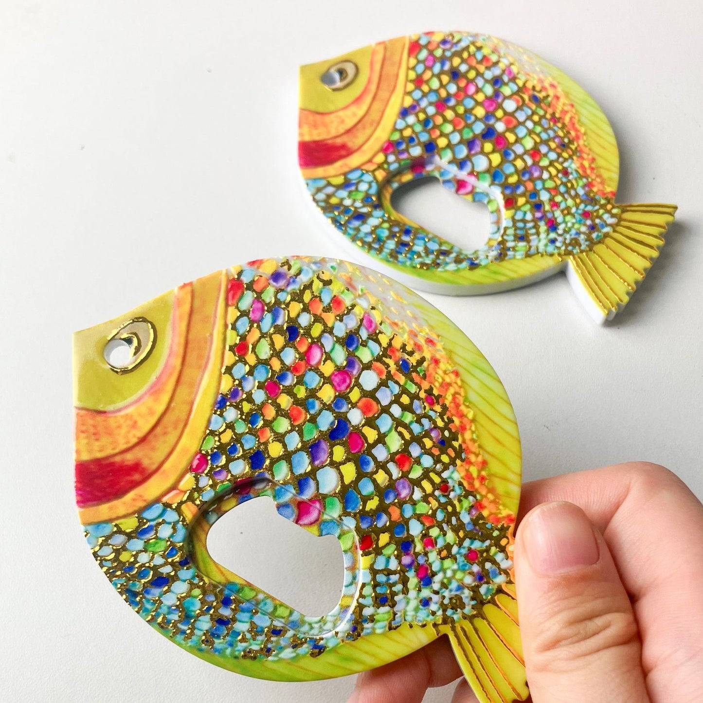 Chubby Fish Refrigerator Magnet & Bottle Opener