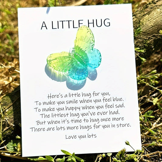 Taphug - Pocket Hug Butterfly pocket hug card and keepsake token