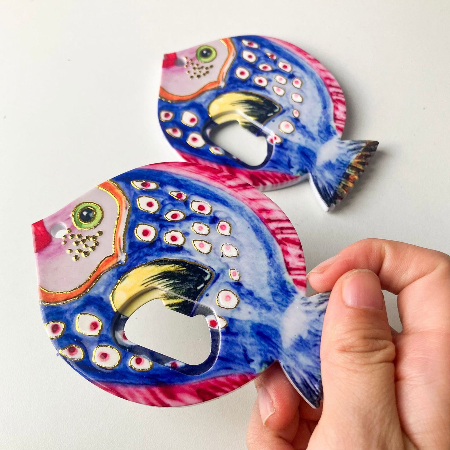 Chubby Fish Refrigerator Magnet & Bottle Opener