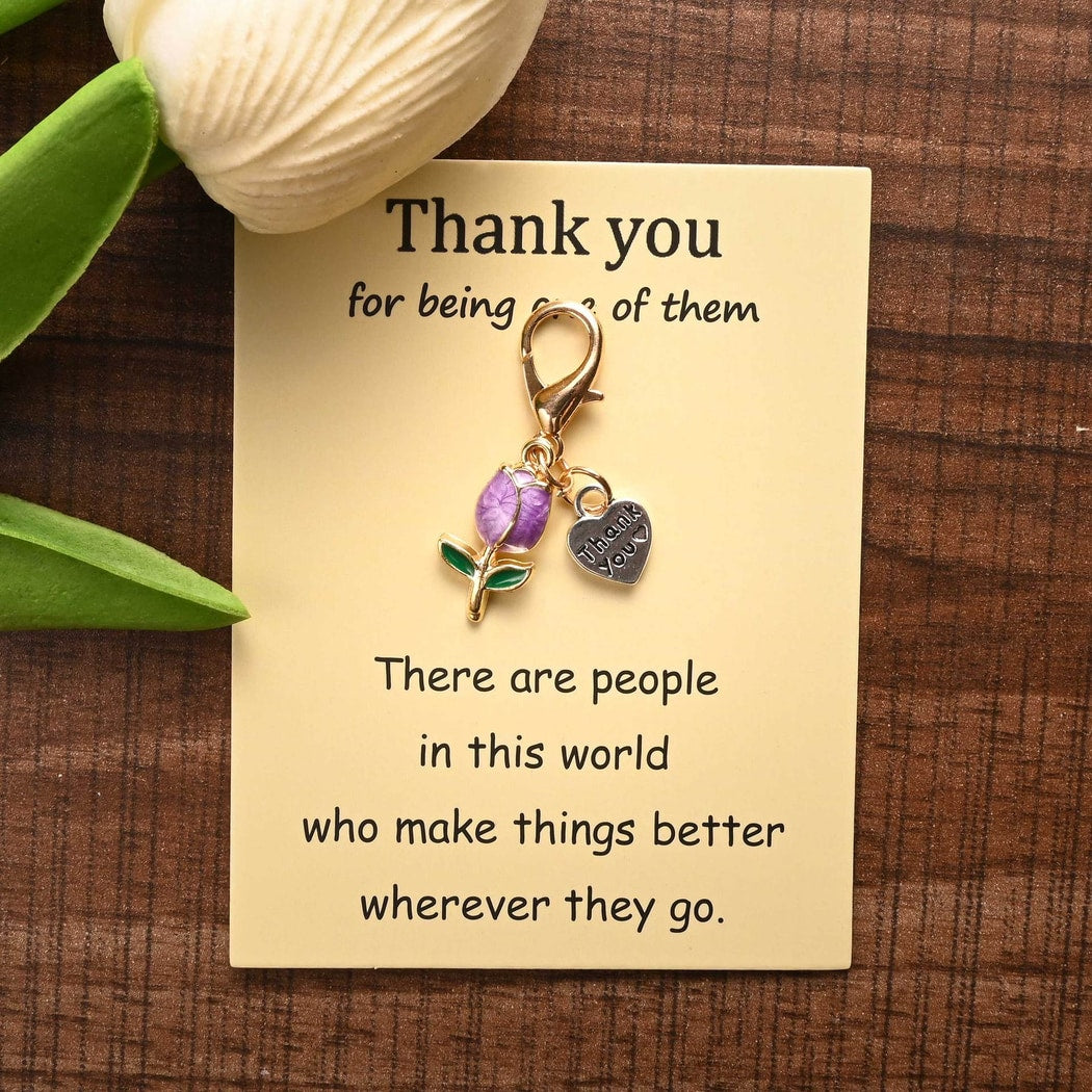 Taphug - Pocket Hug Sweet Tulip Charm Keychain