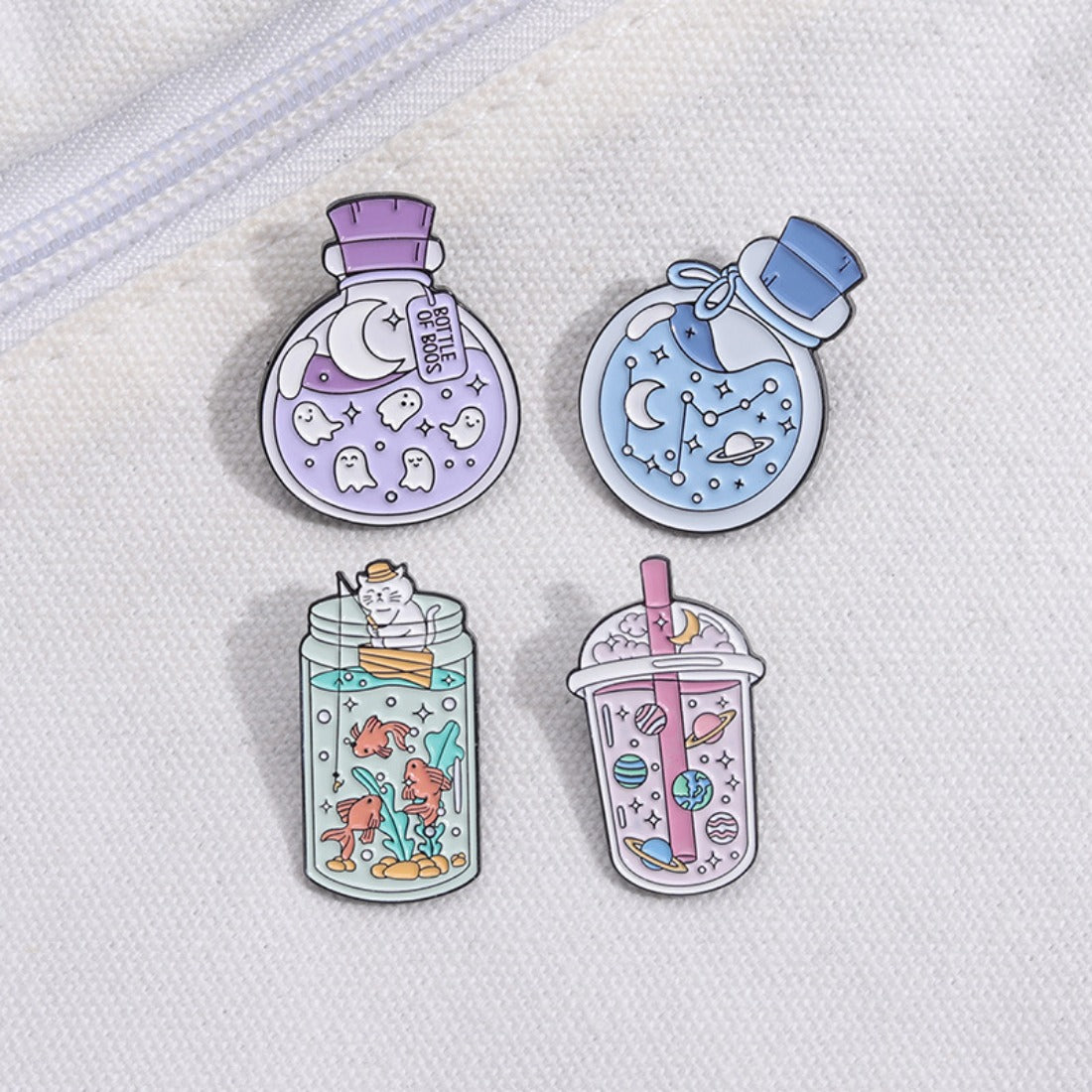 Whimsical Potion & Planet Enamel Pin