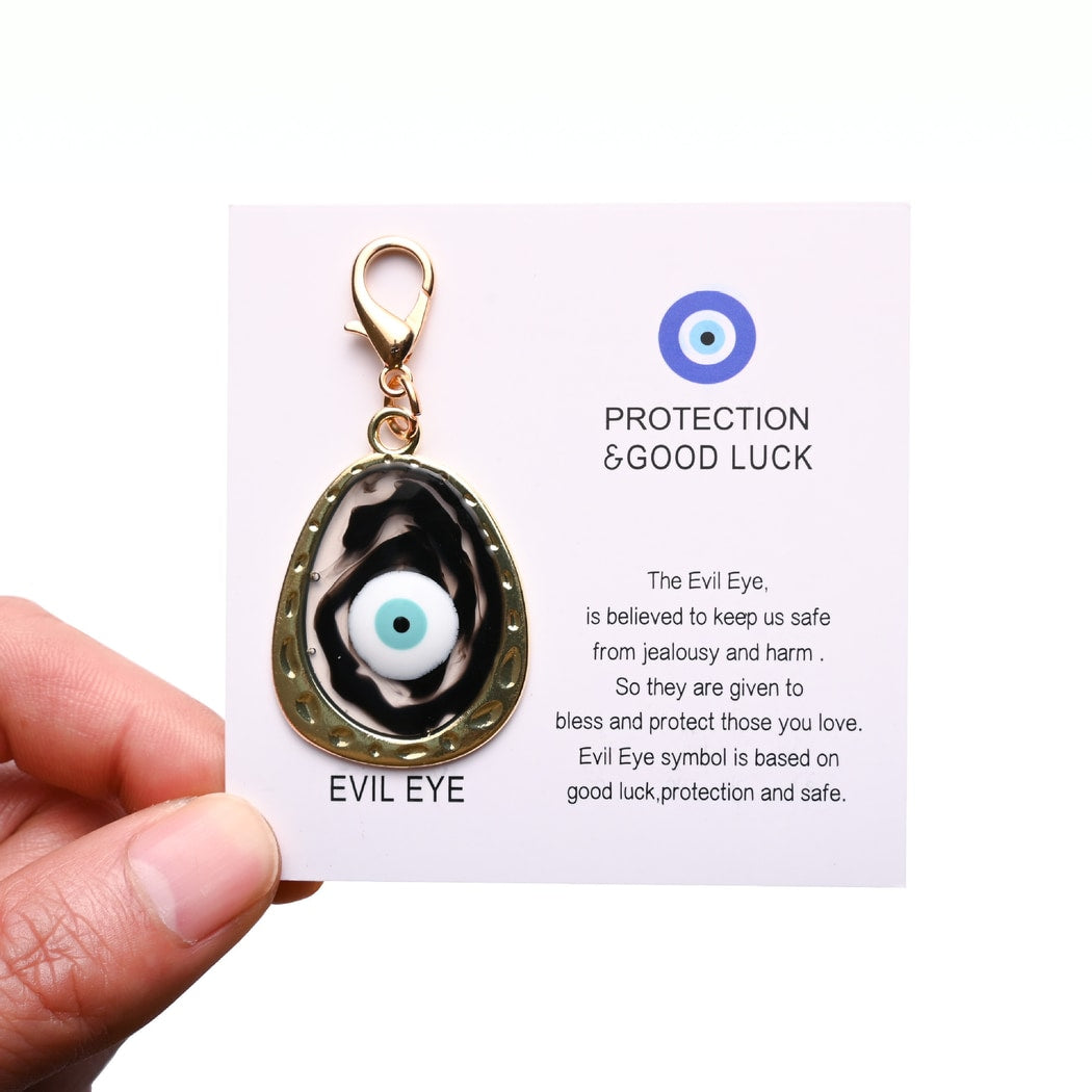 Taphug - Pocket Hug Blue Tone Evil Eye Keychain
