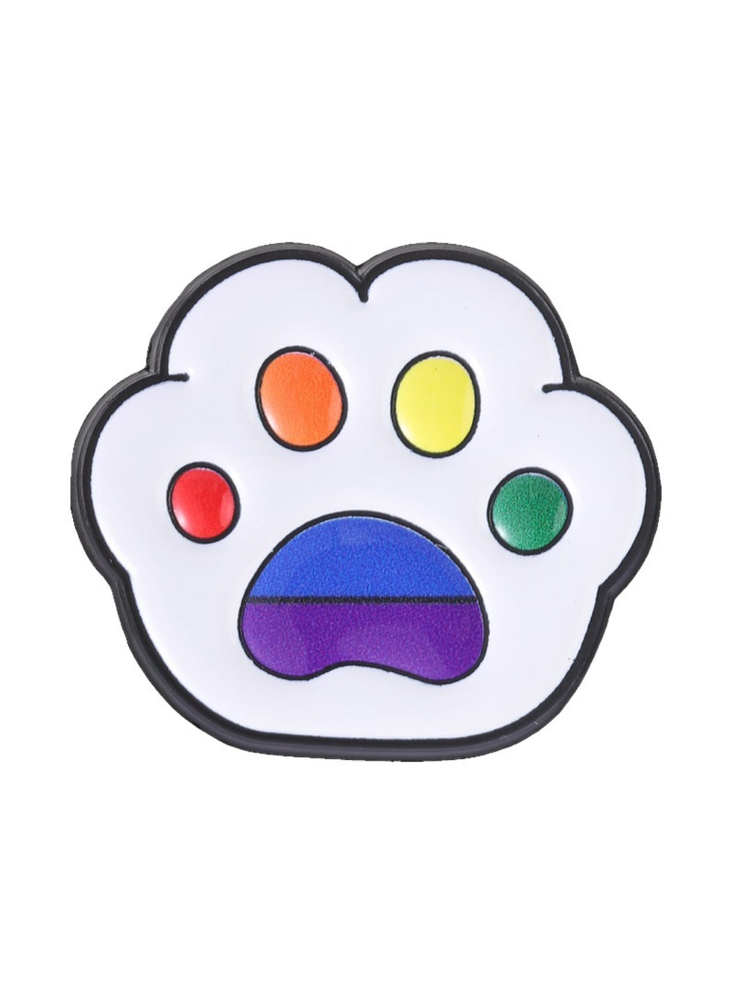 Pinori - Cat Paw Brooch Badge, Cute Cartoon Colorful Paw Pin