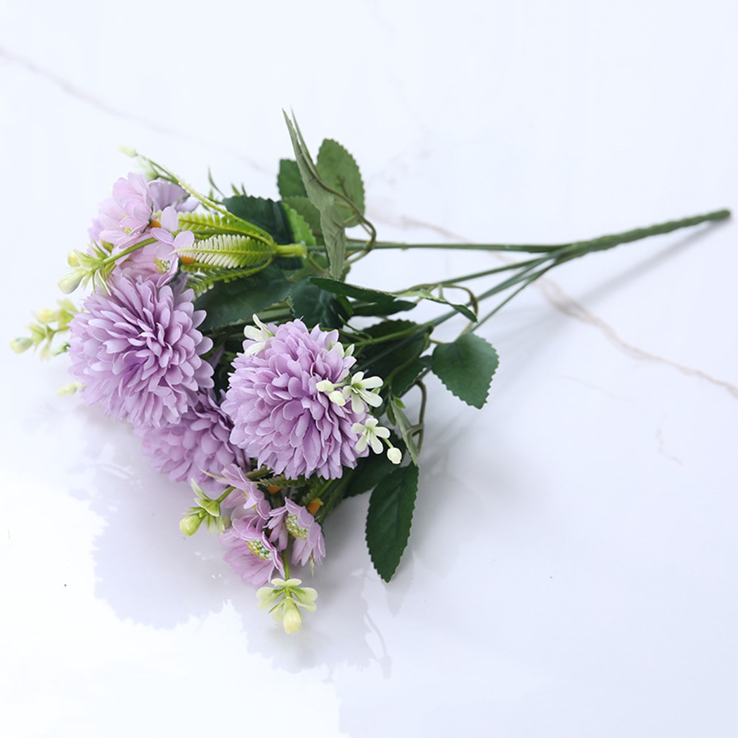 Roselle - Artificial Pompon Chrysanthemum Flower Bouquet