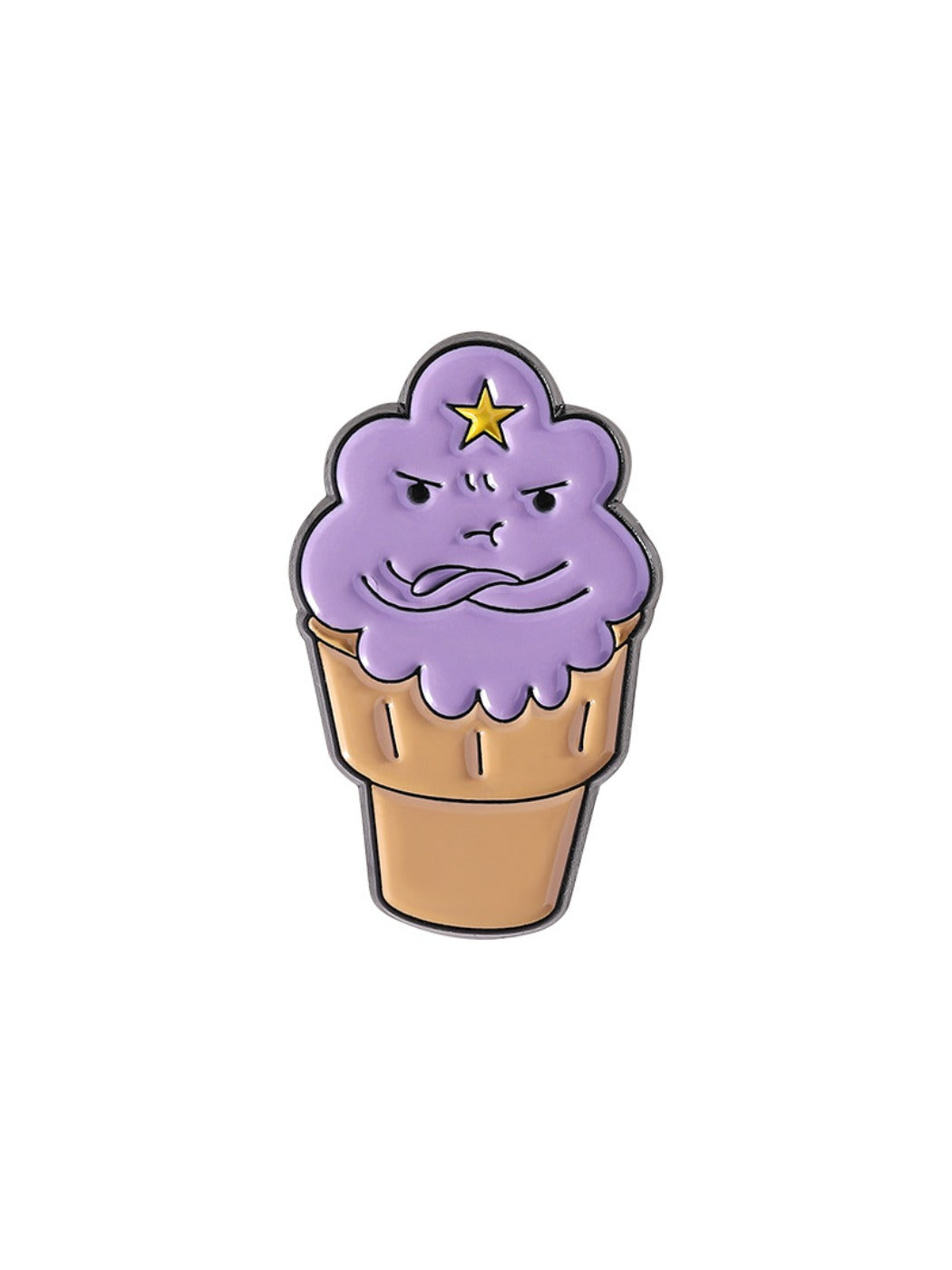 Pinori food shaped lapel pin displayed with matching accessories