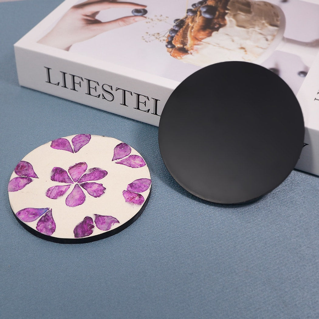 Thimara - Round Floral Pattern Decorative Coaster