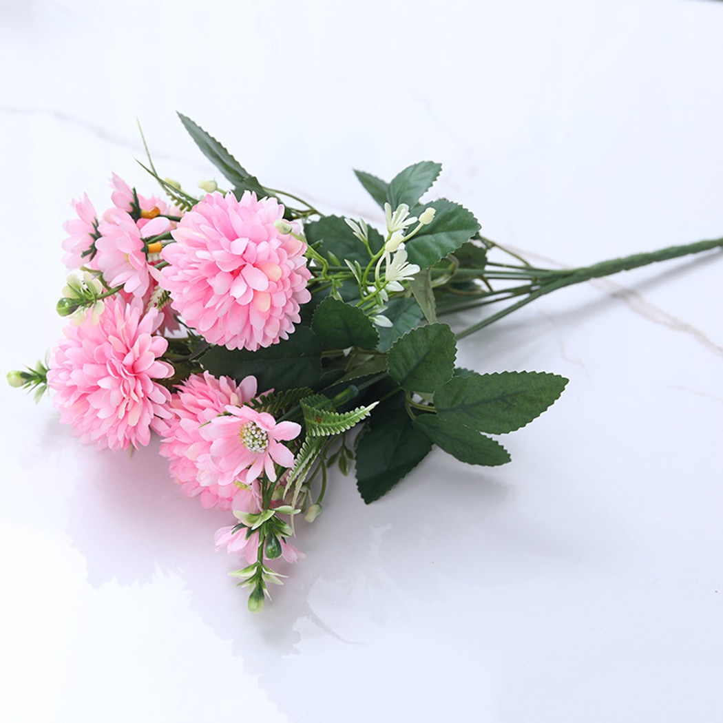 Roselle - Artificial Pompon Chrysanthemum Flower Bouquet