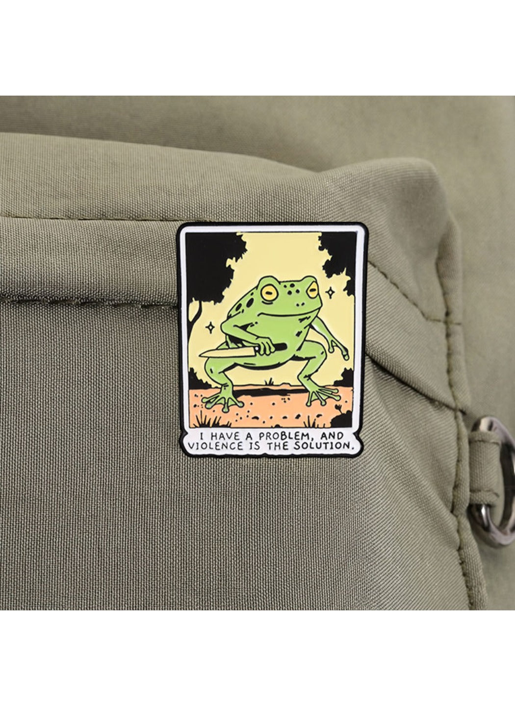 Pinori - Frog Brooch Badge, Cute Cartoon Frog Pin