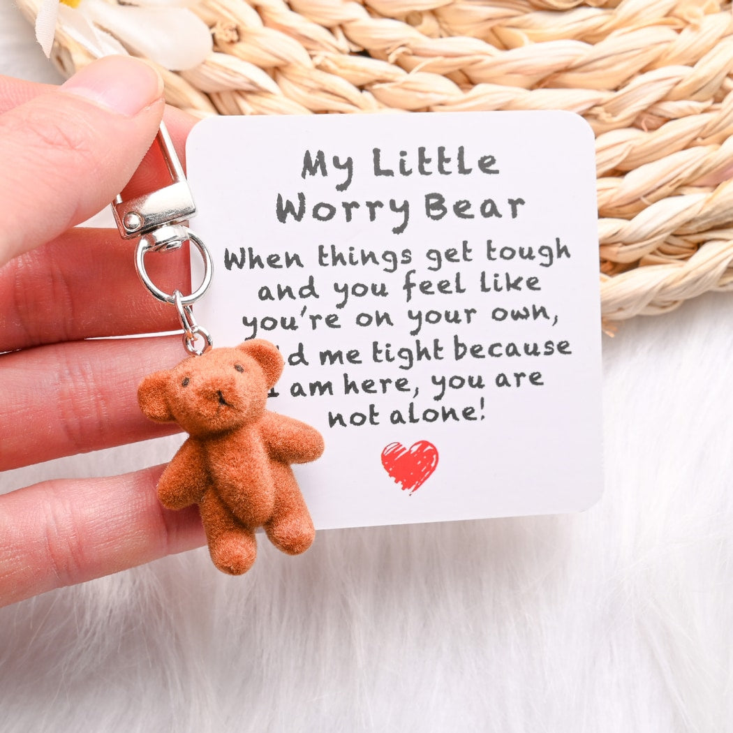 Taphug - Pocket Hug Brown Bear Keychain