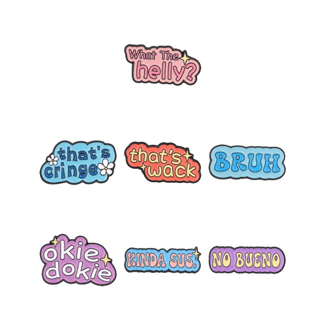 Pinori - Fun Quote Lettering Enamel Pin