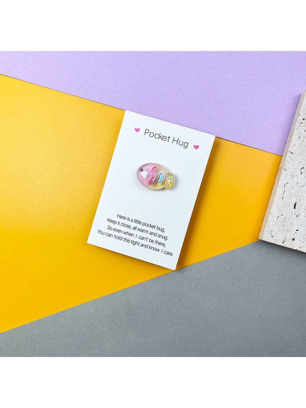 Taphug - Pocket Hug Dreamy Gradient Charm pocket hug card and keepsake token view 10