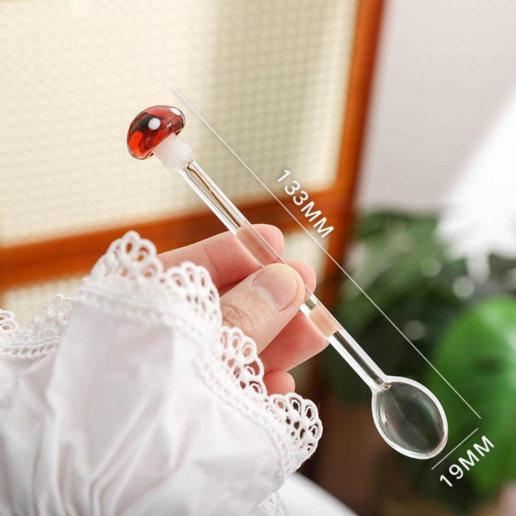 Glasira - Cute Colorful Mushroom Shape Spoon