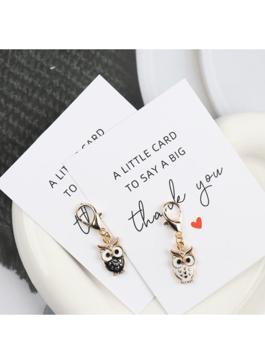 Taphug  - Alloy Pocket Hug Card Owl Keychain
