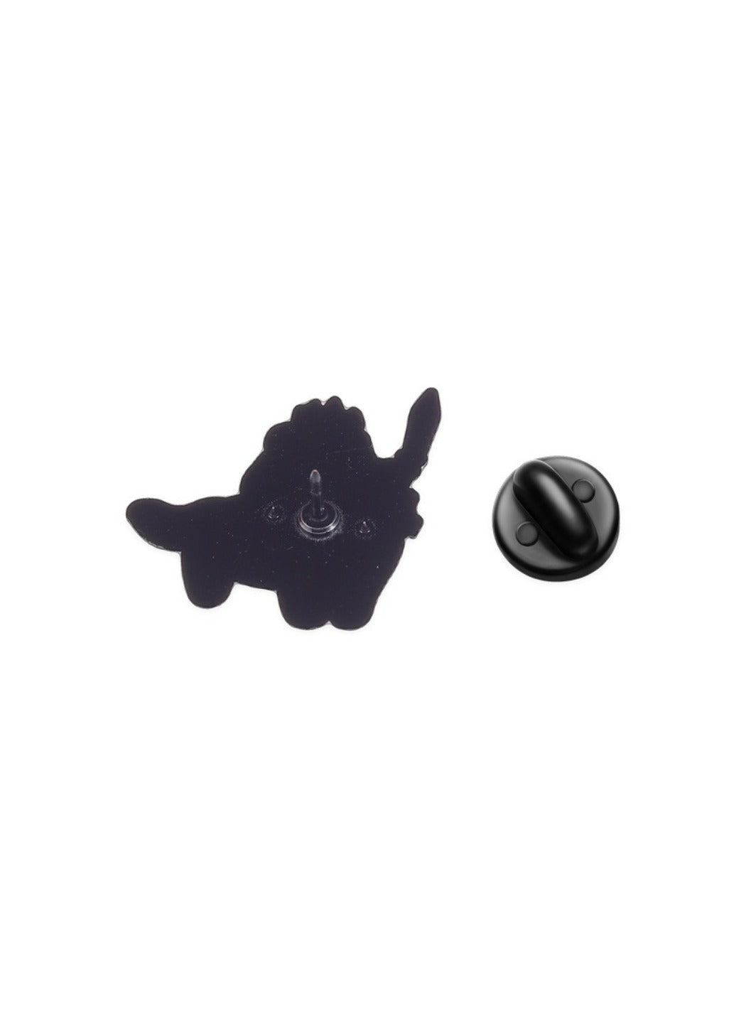Pinori - Cute Cartoon Frog Knight Riding Cat Pin Brooch Badge