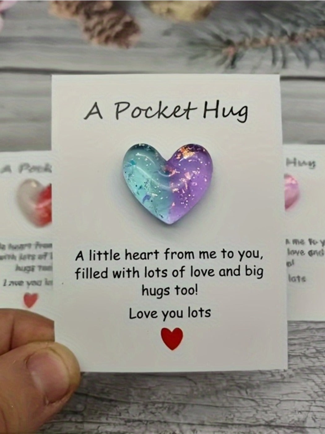 Taphug - Pocket Hug Cute Little Love pocket hug card and keepsake token view 7