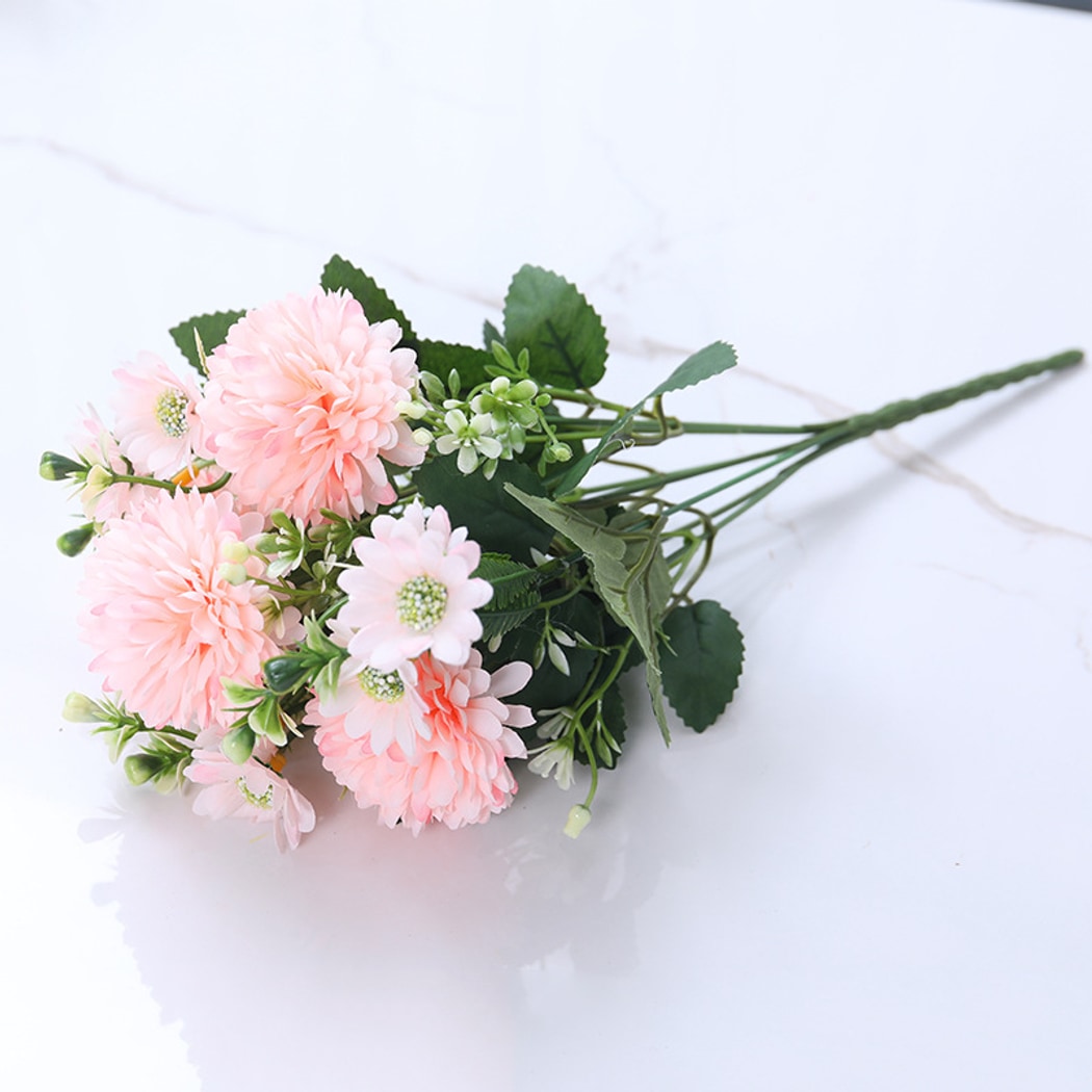 Roselle - Artificial Pompon Chrysanthemum Flower Bouquet