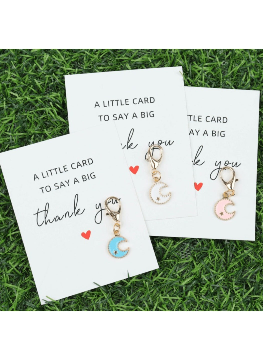Taphug  - Alloy Pocket Hug Card Moon Keychain