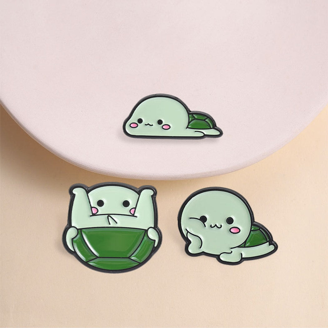 Pinori - Simple Turtle Character Decorative Pin