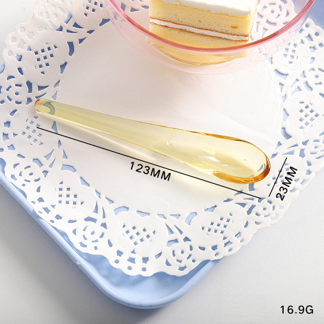 Glasira - Modern Solid Color Dessert Spoon