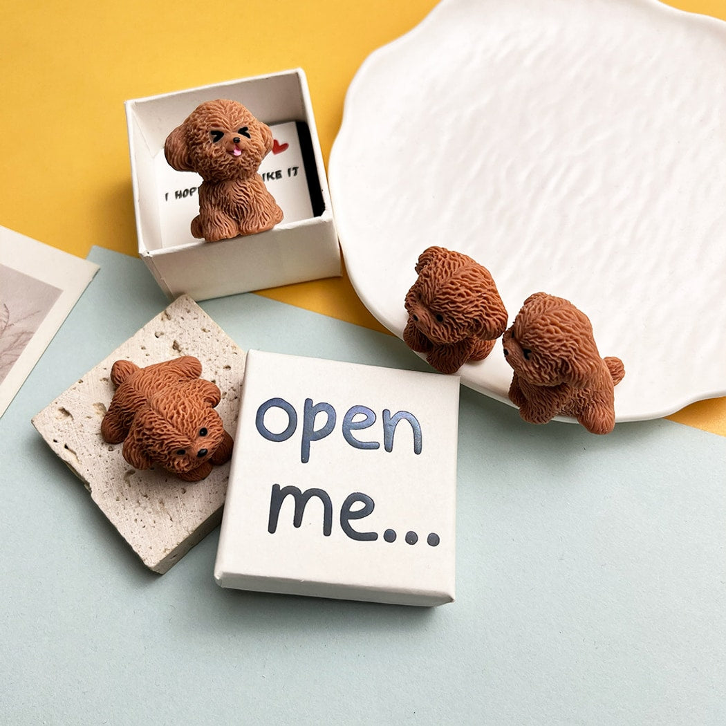Taphug - Pocket Hug Curly Teddy Heart Detail Figurine