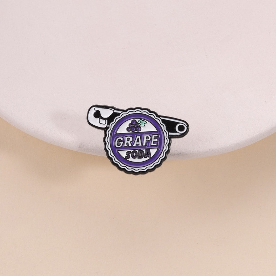 Pinori - Grape Soda Bottle Cap Brooch