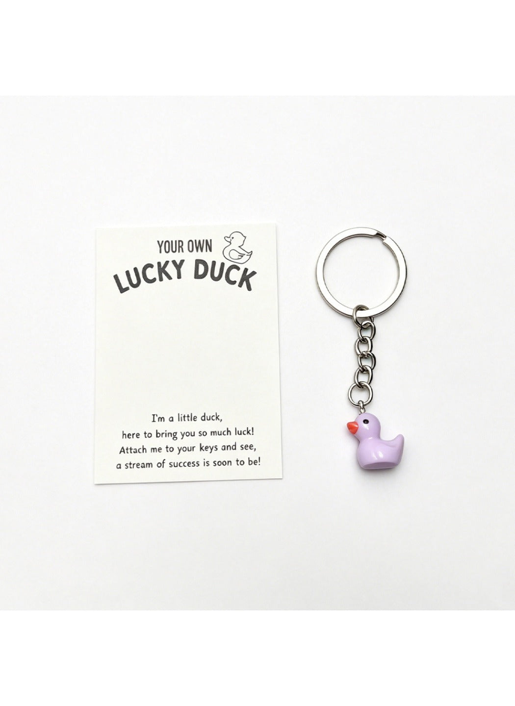 Taphug  - Plastic Pocket Hug Card Duck Keychain