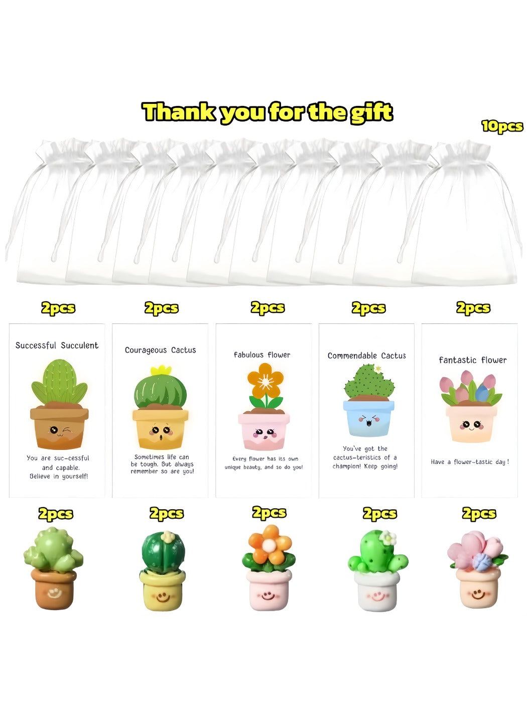 Taphug 10PCS Garden Appreciation Set tools laid out with the Thank You Card visible