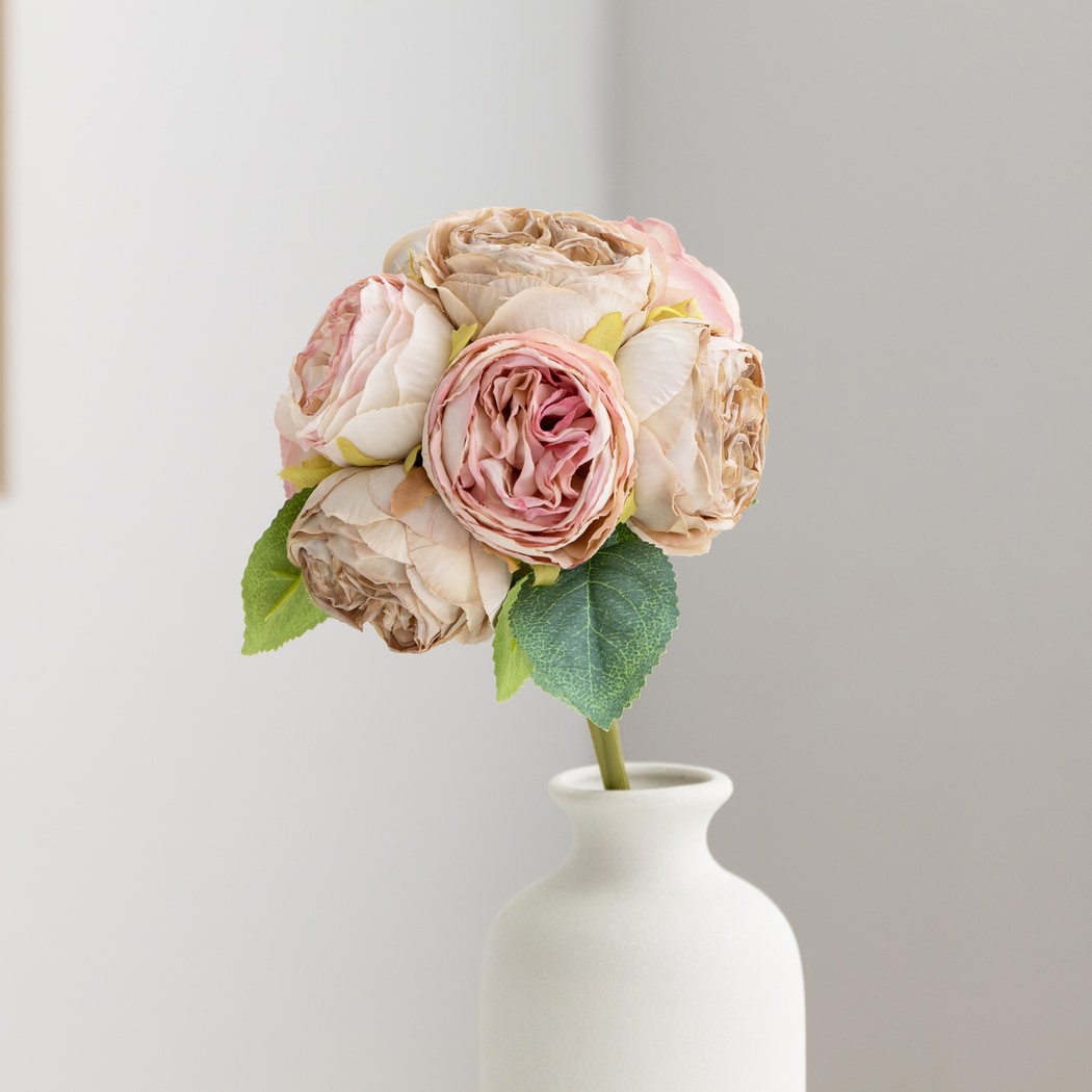 Roselle - Romantic Vivid Rose Artificial Bouquet