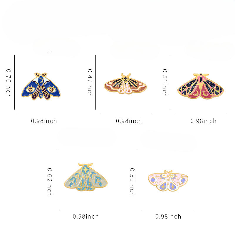 Celestial Moth Alloy Pin