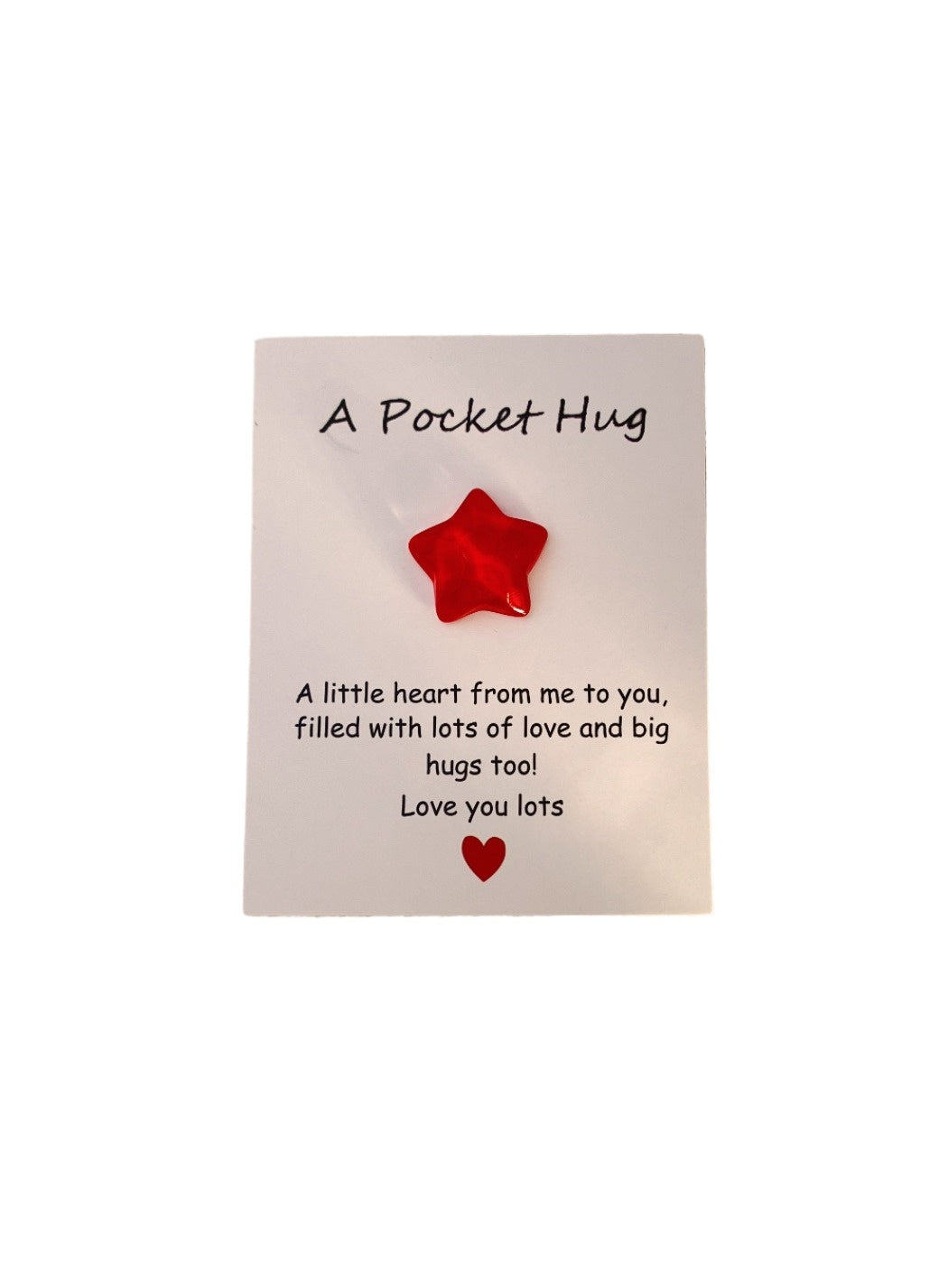 Taphug - Pocket Hug Transparent Cracked Star