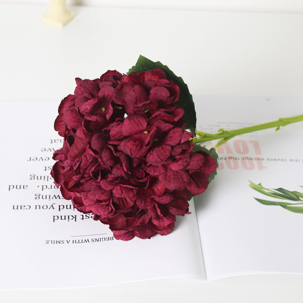 Roselle - Artificial Hydrangea Bouquet Single Stem