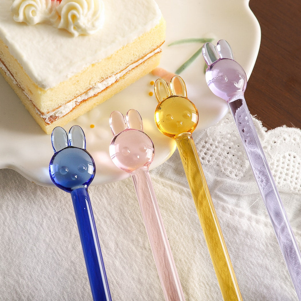 Glasira - Cute Rabbit Design Long Handle Coffee Spoon