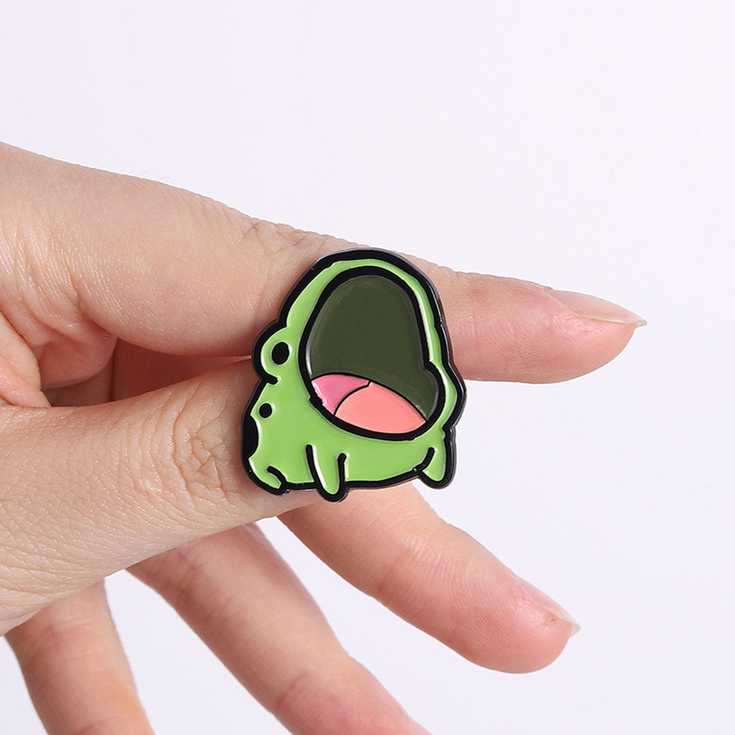 Pinori - Cartoon Frog Animal Accent Fashion Brooch