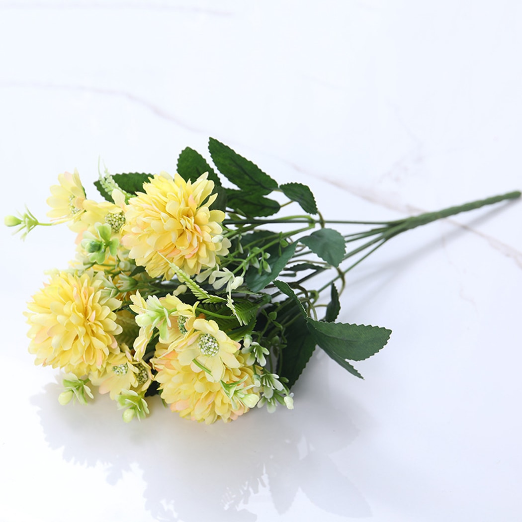 Roselle - Artificial Pompon Chrysanthemum Flower Bouquet