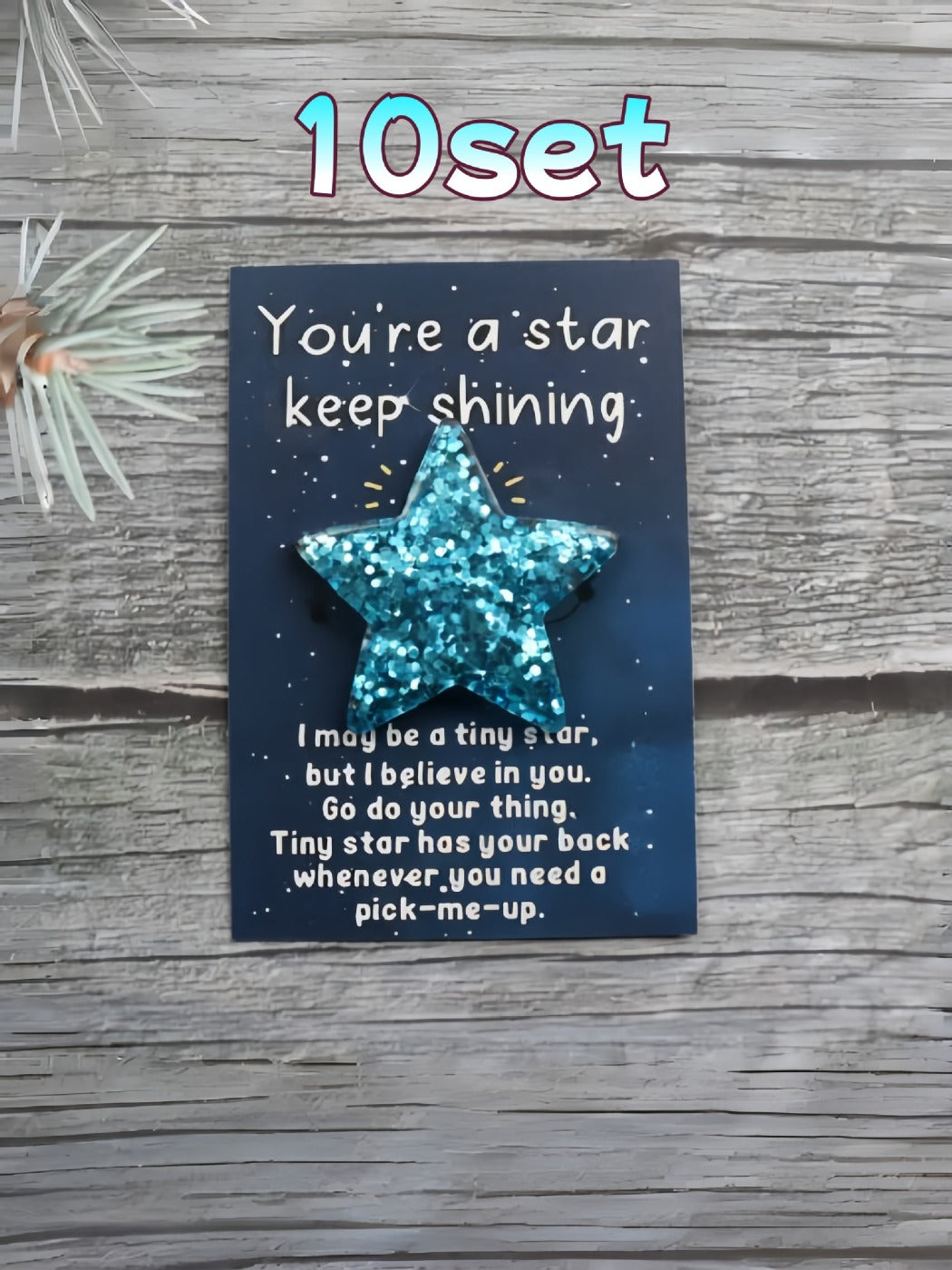 Taphug - Pocket Hug 10 Sets You Are A Star Keep Shining Star pocket hug card and keepsake token view 8