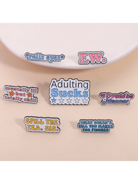 Pinori - Funny English Word Brooches