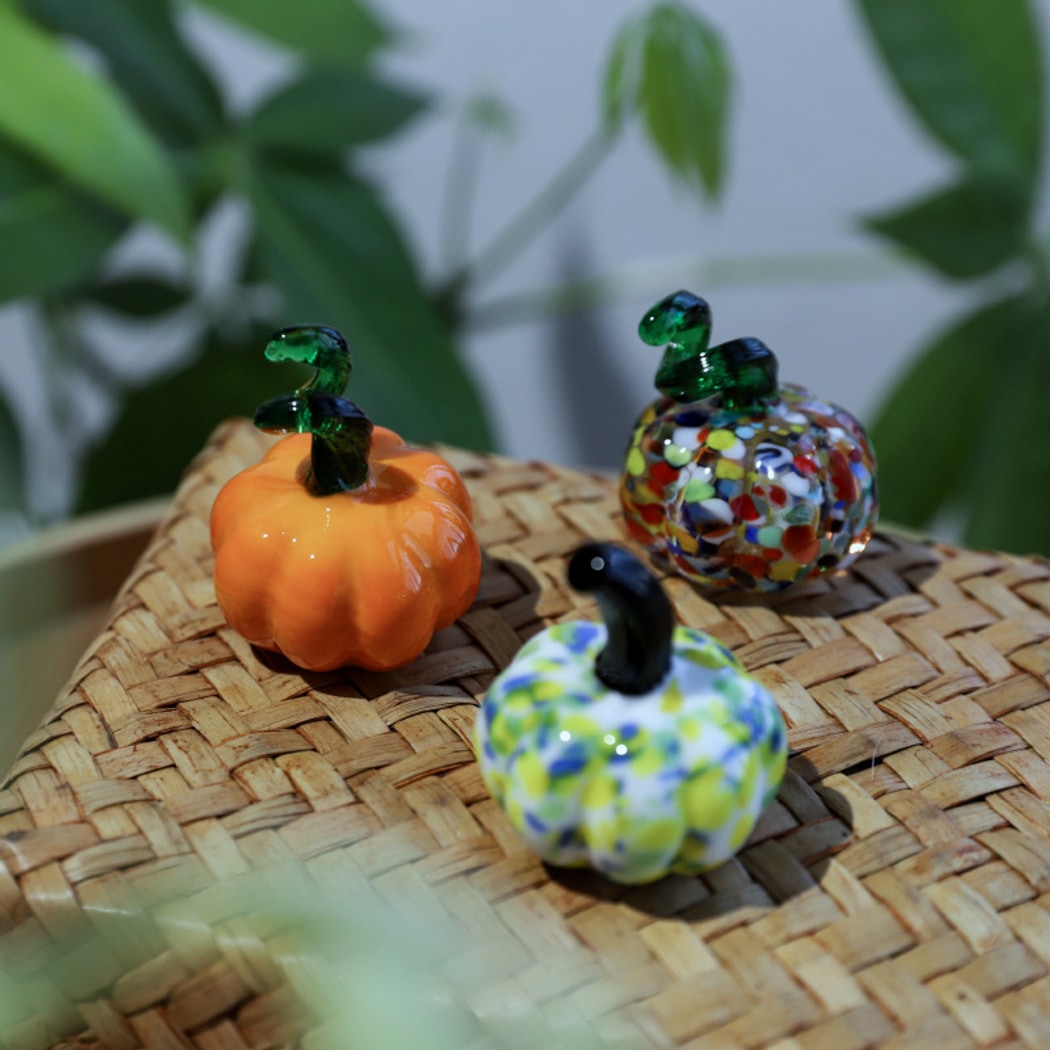 Glasira - Colorful Pumpkin Shape Table Ornament