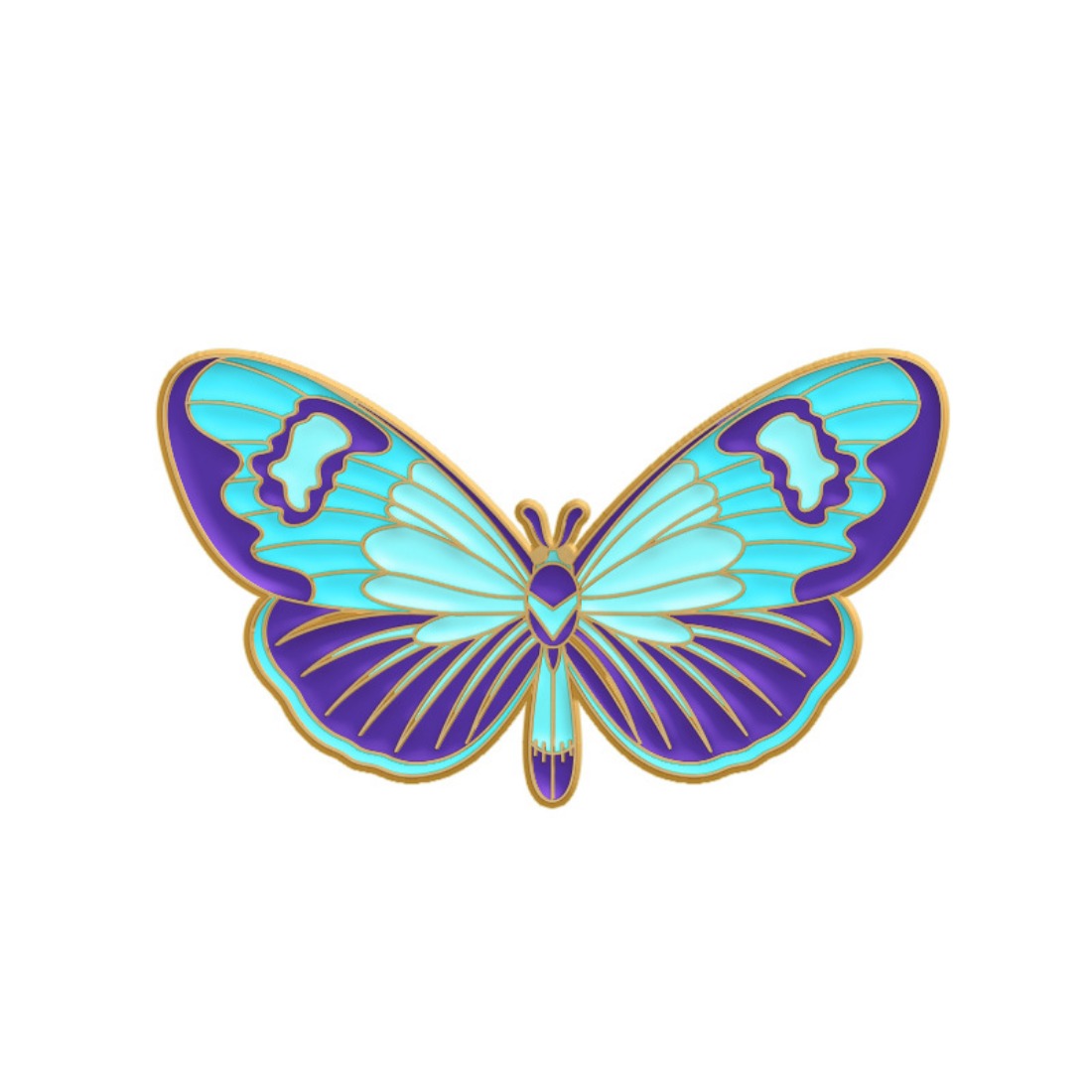 Vibrant Butterfly Enamel Pins