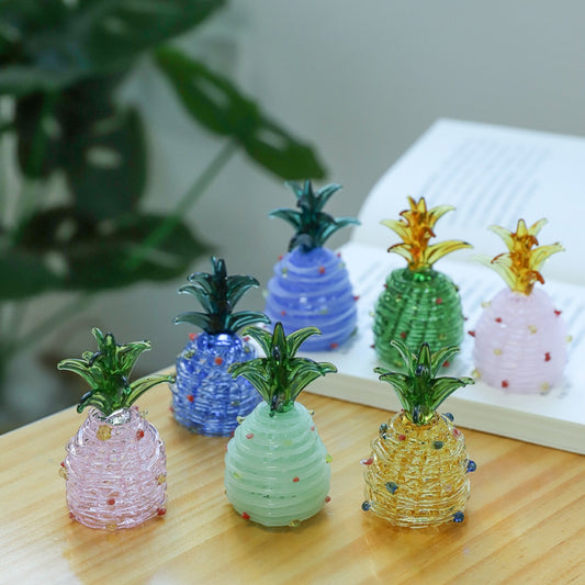Glasira - Cute Colorful Pineapple Desktop Ornament